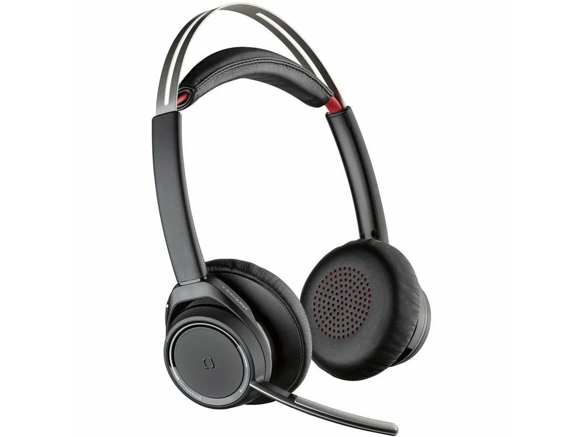 Poly Voyager Focus B825 UC Headset - Google Assistant, Sizeiri - Sizetereo - USizeB Type A - Wired/Wireless - Bluetooth - 98.4 ft - 32 Ohm - 20 Hz - 20 kHz - Over-the-head - Binaural - Ear-cup - MEMSize Techno...