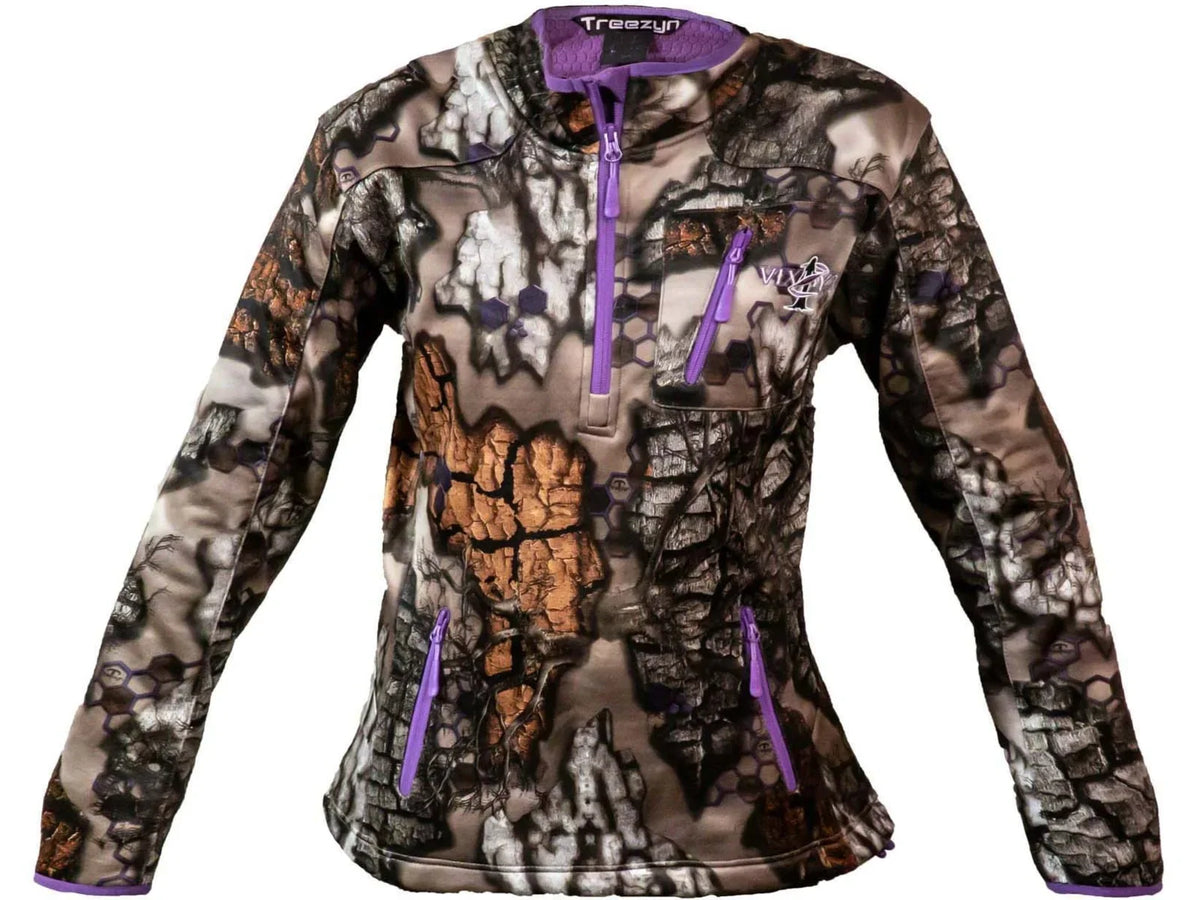 Treezyn LSize Vixzyn 1/4 Zip Pullover - Women's, Late Sizeeezyn Purple, Large, WLSize16-4