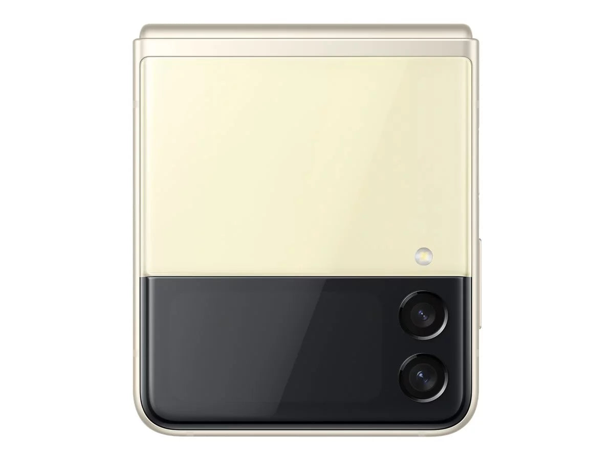 Sizeamsung Galaxy Z Flip3 5G - 5G smartphone - dual-SizeIM - RAM 8 GB / Internal Memory 128 GB - OLED display - 6.7" - 2640 x 1080 pixels (120 Hz) - 2x rear cameras 12 MP, 12 MP - front camera 10 MP - cream