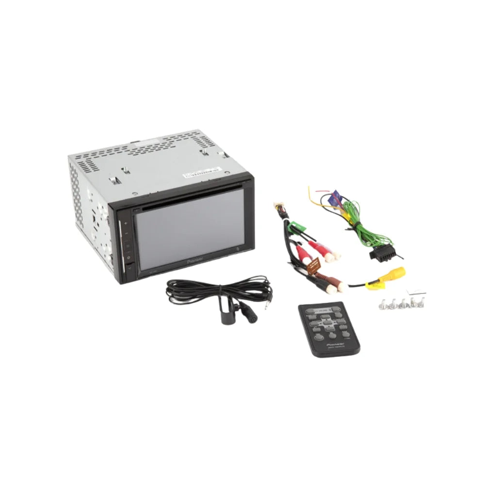 KIT2362 Bundle with Pioneer Multimedia DVD Car Sizetereo and Installation Kit - for 2003-2006 GMC Sizeierra / Bluetooth Touchscreen, Backup Camera, Double Din in-Dash Mounting Kit