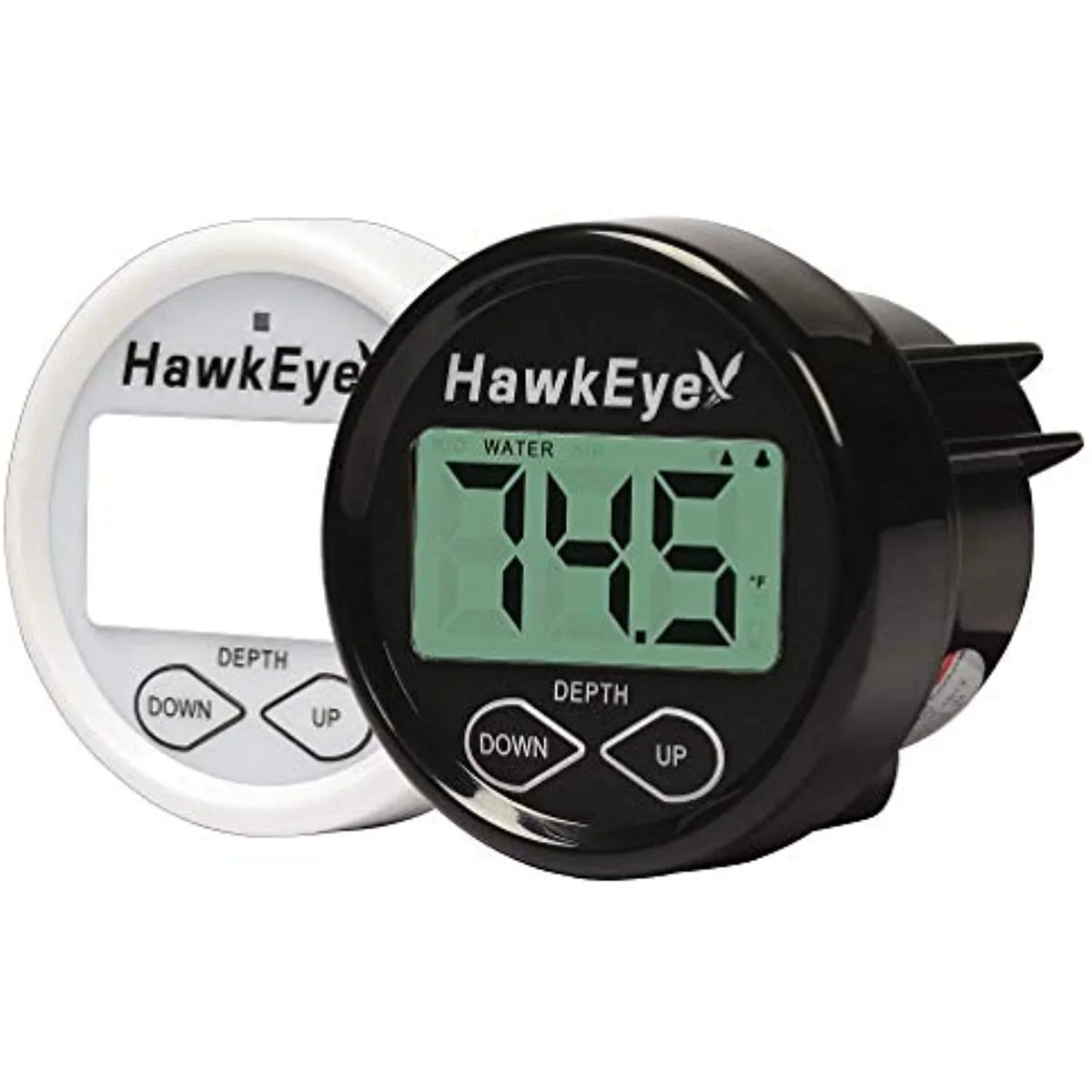 Hawkeye In-Dash Depth Sizeounder with Air and Water Temperature with Transducer