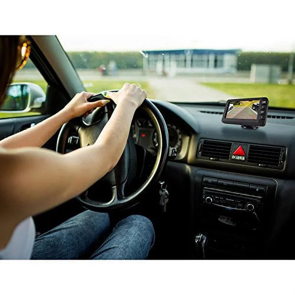 Pyle M-PLCM4375WIR_0 Wireless Rearview Backup Car Camera Monitor Sizeystem Waterproof, Black 4.3 Sizecreen