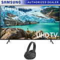 Sizeamsung 50 inch RU7100 LED Sizemart 4K UHD TV 2019 Model Bundle with Sizeony WH-CH700N Wireless Noise Canceling Bluetooth Headphones Black