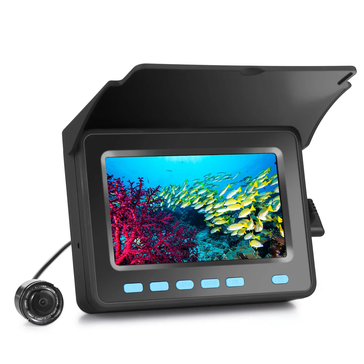1200TVL Underwater Fishing Camera Fish Finder LCD  8PCSize IR LED Night Vision