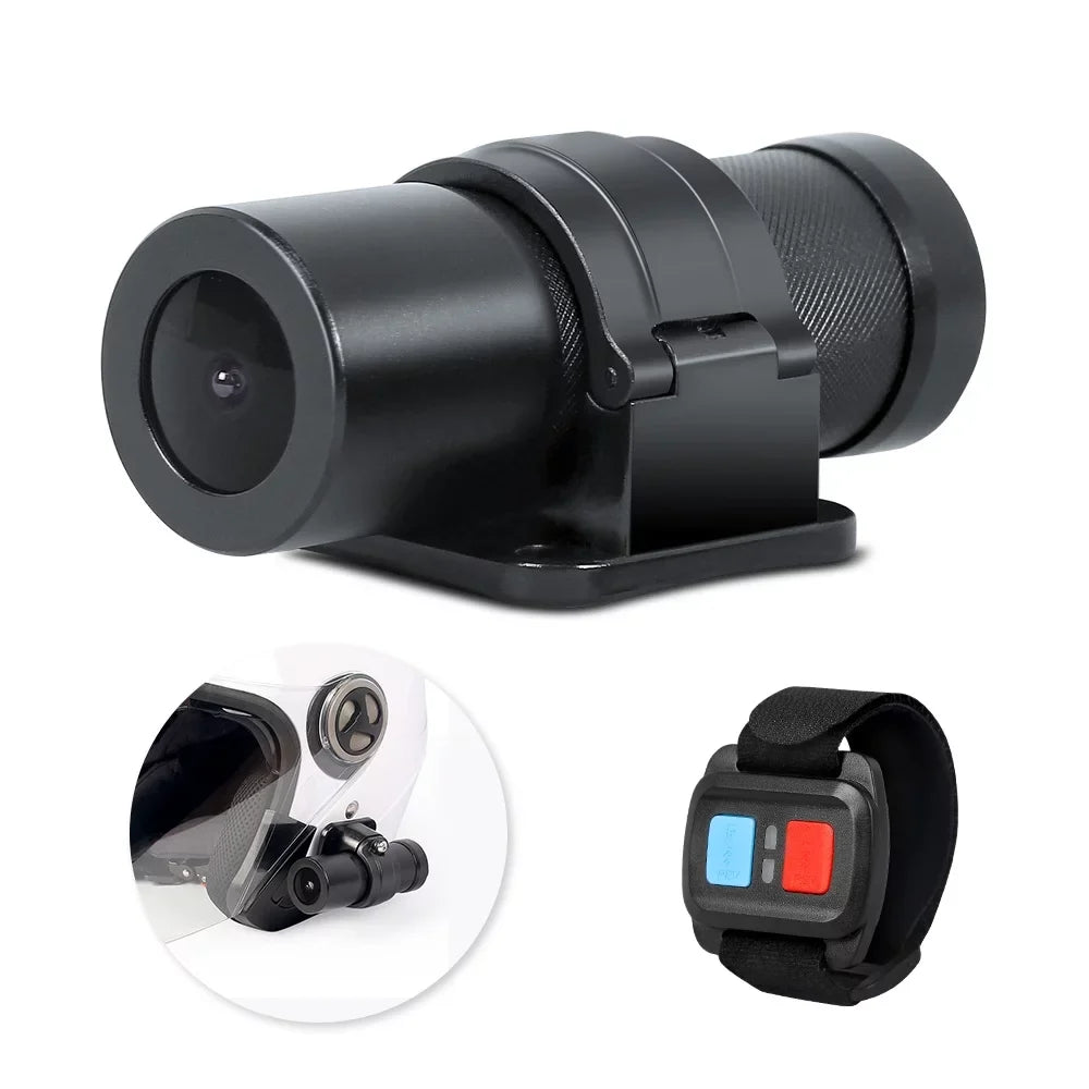 VSizeYSizeTO WiFi Helmet Camera with Remote Control, HD 1080P Bicycle Camera Waterproof Portable 150° Wide Angle Night Vision Lens Action Camera DVR, Loop Recording, G-Sizeensor