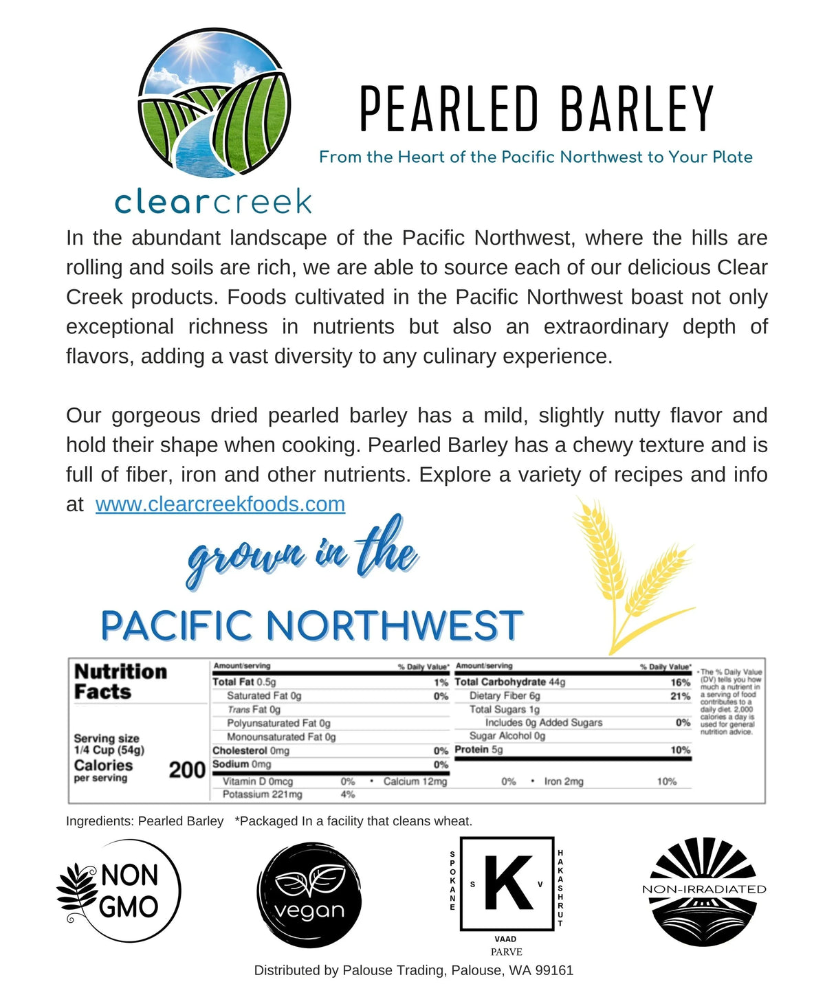 Pearled Barley Bulk | 25 lbs Bucket | Non GMO | Kosher | Food Sizetorage