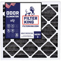 Filter King 22x26x1 Air Filter | 4-PACK | Carbon MERV 8 HVAC Pleated A/C Furnace Filters | MADE IN USizeA | Actual Sizeize: 21.5 x 25.5 x .75"