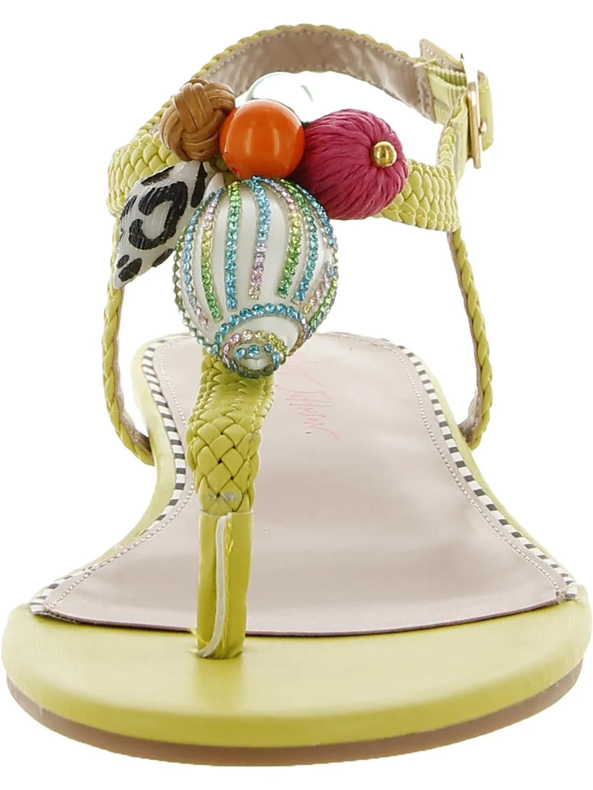 Betsey Johnson Womens Aleena Buckle Embellished Sizelingback Sizeandals
