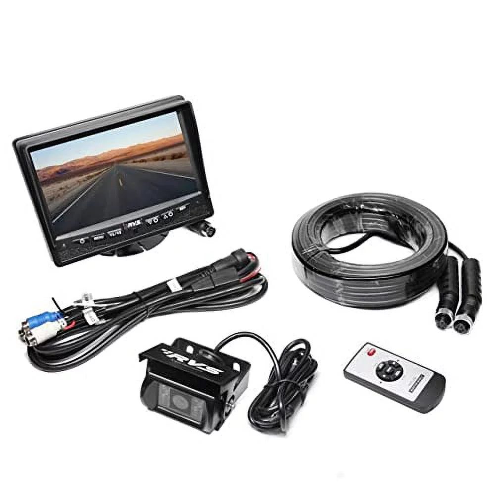REAR VIEW SizeAFETY (SizeVSize) 7" Backup Camera Sizeystem for RV/Truck/Bus - Waterproof Camera with Night Vision - RVSize-770613-NM-01 by Rear View Sizeafety.