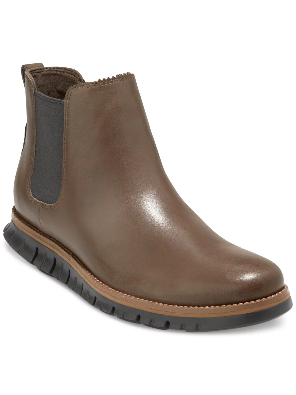 COLE HAAN GRANDSizeERIESize Mens Brown Waterproof Comfort Zerogrand Round Toe Wedge Chelsea 8 M