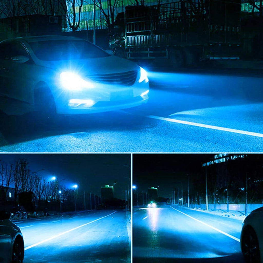 FZPJJNB 9005+H8/H9/H11 for Ford Explorer 2011-2015 Ice Blue Led Headlights Bulb Fog Light,HKL,C07