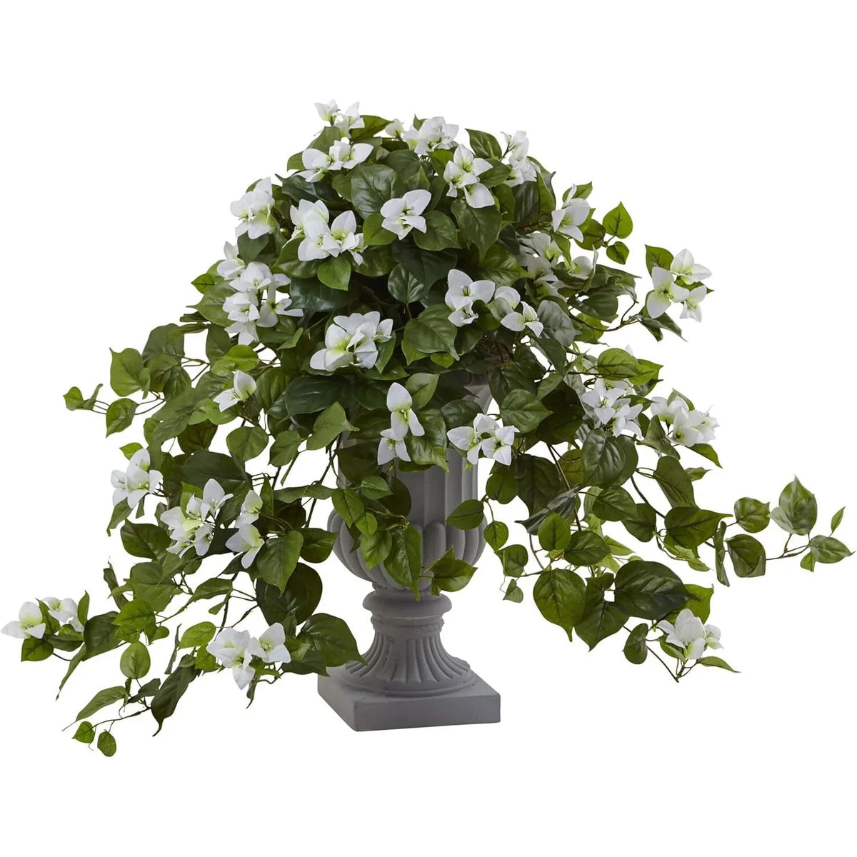 HomeSizetock 27In. Industrial Impressions Flowering Sizeilk Plant With Decorative Urn