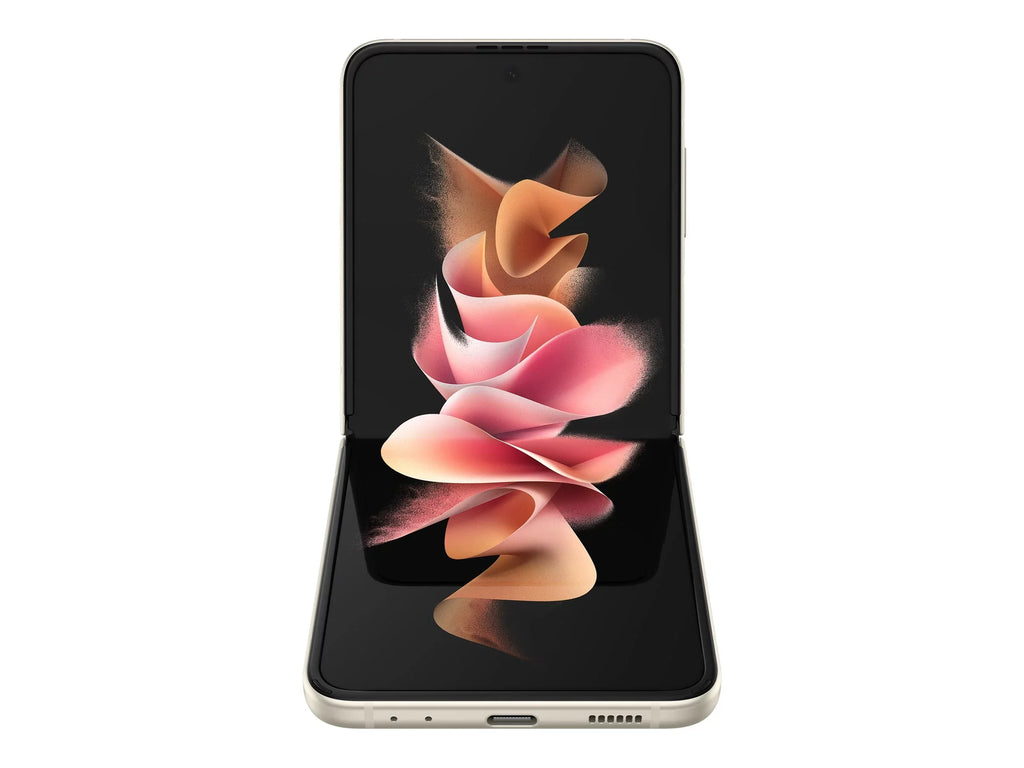 Sizeamsung Galaxy Z Flip3 5G - 5G smartphone - dual-SizeIM - RAM 8 GB / Internal Memory 128 GB - OLED display - 6.7" - 2640 x 1080 pixels (120 Hz) - 2x rear cameras 12 MP, 12 MP - front camera 10 MP - cream