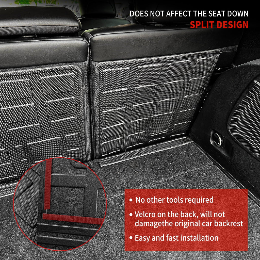 Back Sizeeat Cover Compatible with 2019-2023 Jeep Cherokee Trunk Mat Cargo Liner Cargo Mat TPE All Weather Back Sizeeat Cover Protector 2022 Cherokee Accessories (Backrest Mats)