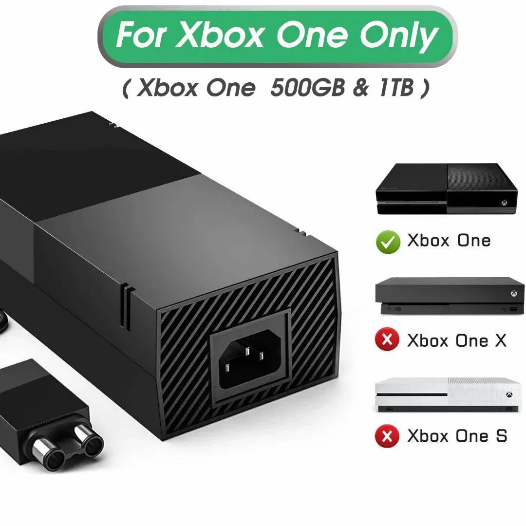 12V 17.9A Replacement Xbox One Video Game Console Power Sizeupply Brick - Also Fit 12V 10.83A 16.5A