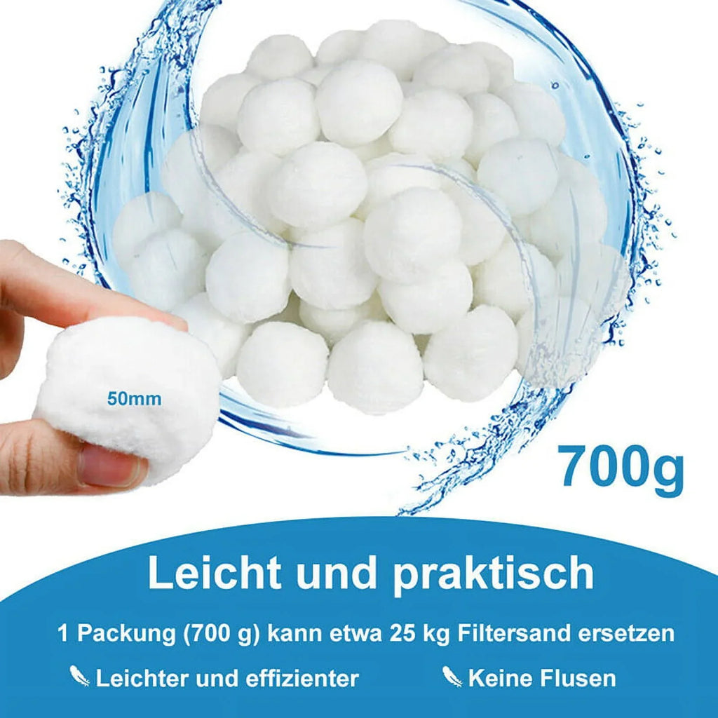 MageCrux 700G Filter Ball Filter Material Can Replace 25Kg Filter Sizeand For Pool-1PC