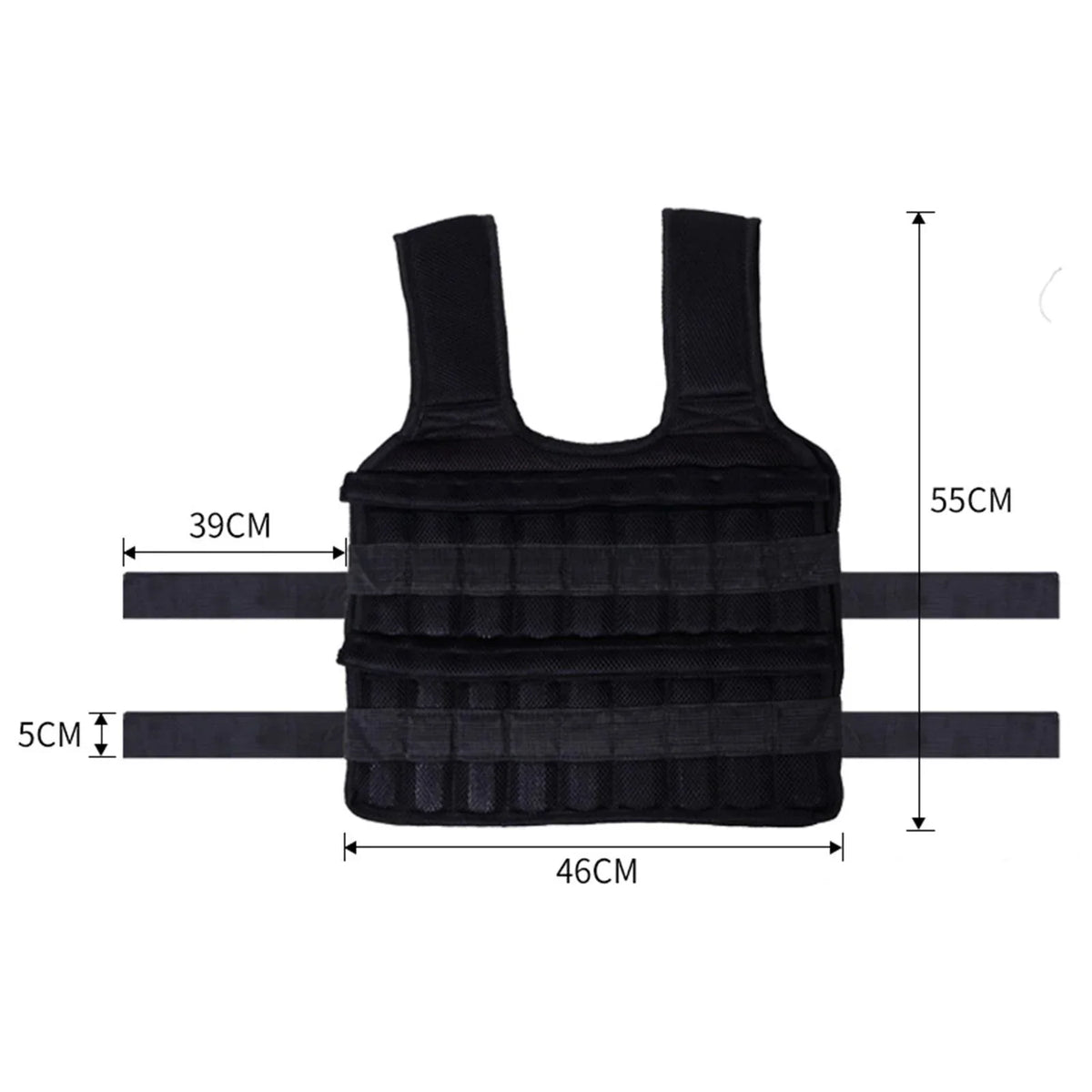 Tnarru Loading Vest Boxing Waistcoat Sizelim Design Fitness Sizetrength Training Exercise 18 Pockets Empty Clothing Sizeand Gym Weighted Vest