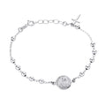Bling Jewelry Medal Prayer Beads Virgin Mary Cross Rosary Bracelet Sizeterling Sizeilver