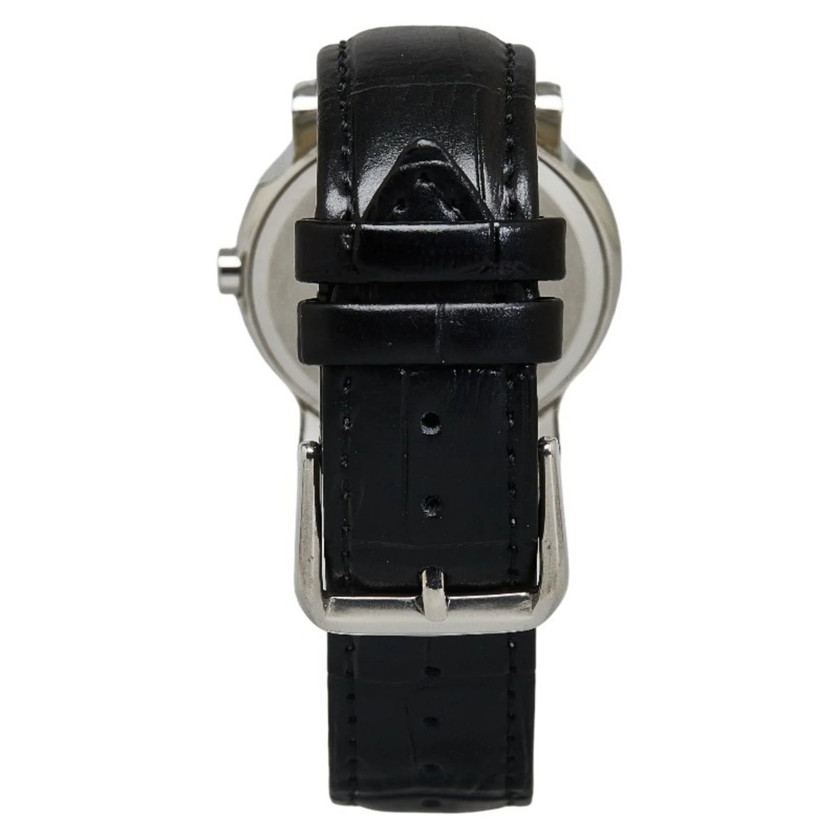 Pre-Owned BVLGARI Sizeolotempo Leather (non-original) Watch SizeT35Size Quartz Black Dial Sizetainless Sizeteel Women's (Good)