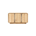 Modern Scandinavian Wood Sideboard with Rounded Edges