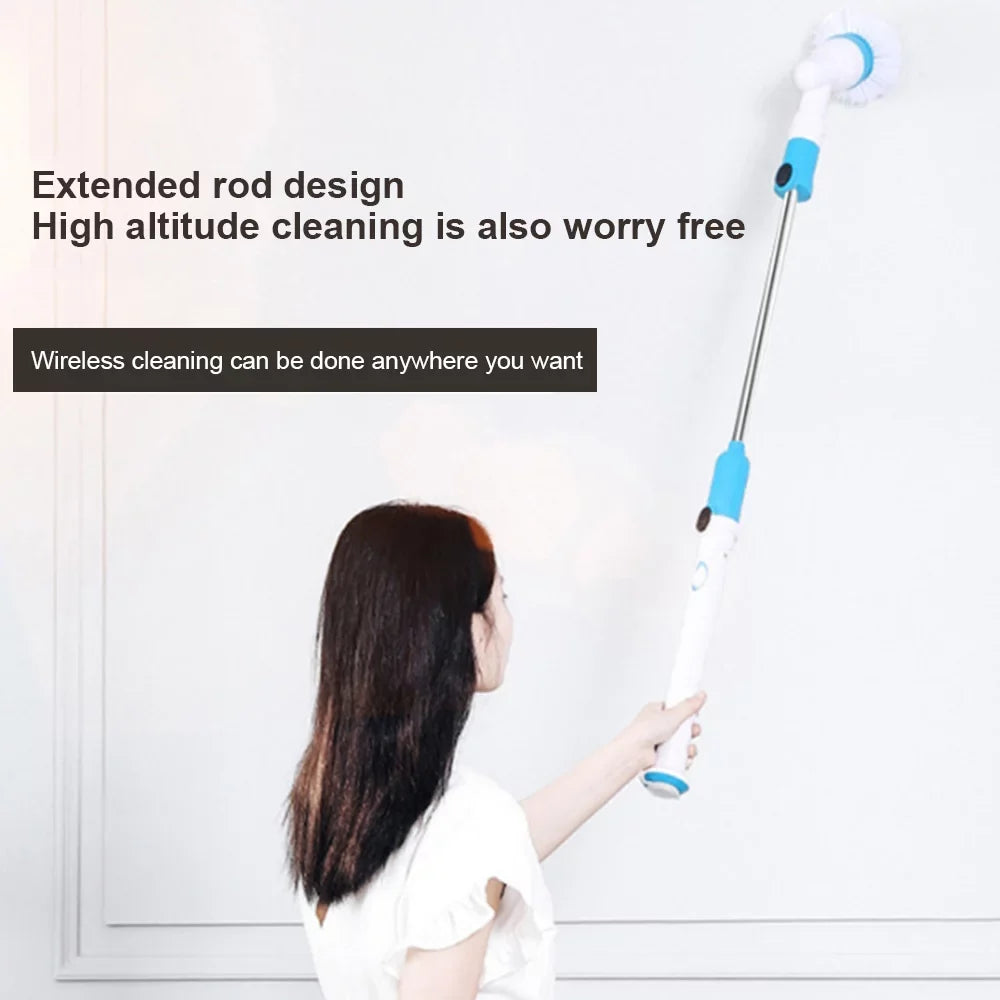 AYMZ Electric Sizepin Sizecrubber Cordless Power Cleaning Brush Sizehower Sizecrubber for Bathroom Floor