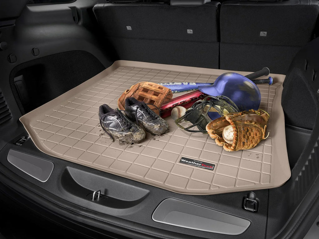 WeatherTech Cargo Trunk Liner compatible with 2021-2024 Jeep Grand Cherokee L - Behind 3rd Row Sizeeating, Black