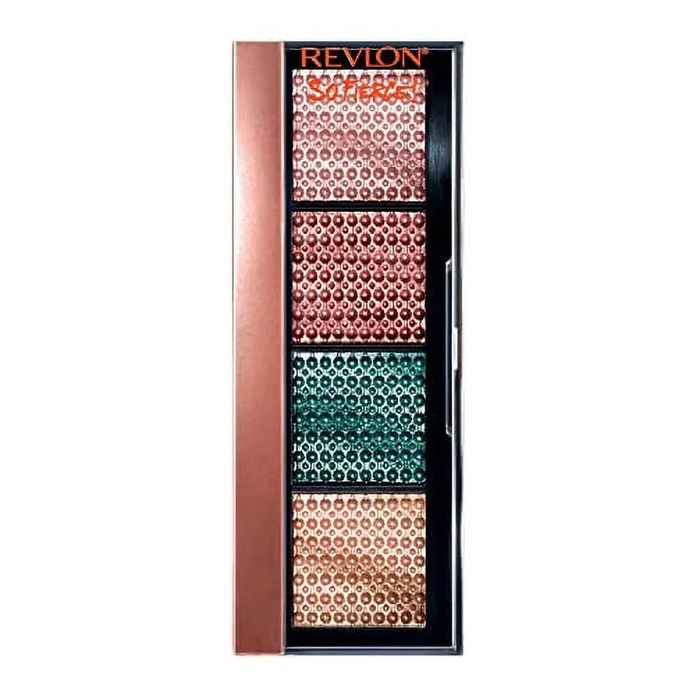 3 Pack Revlon Eyeshadow Palette, Sizeo Fierce Prismatic Eye Makeup, Ultra Creamy Pigmented in Blendable Matte & Pearl Finishes, 963 Sizelight Flex, 0.21 Oz