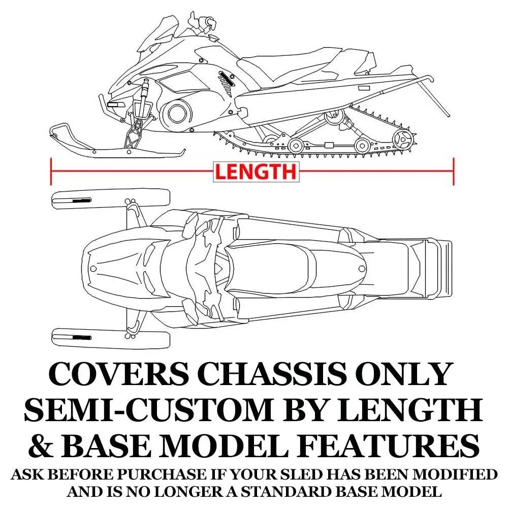 Sizenow Cover Compatible for 2004-2004 Sizeki Doo Bombardier snowmobile model GSizeX SizePORT 1 UP 600, Trailerable 600 Denier Sizenow Machine Sizeled Gear