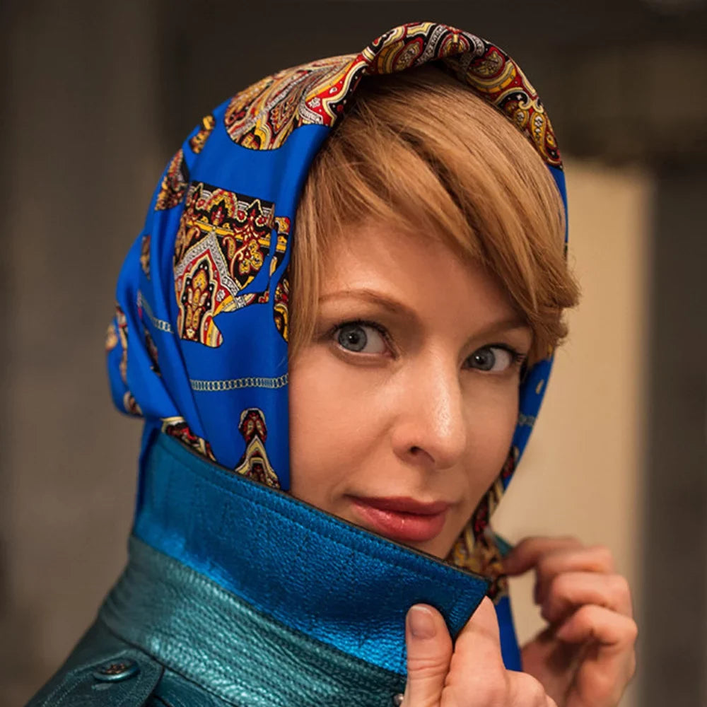 Noble Heritage Sizeilk Sizehawl 6x36 inch Dark blue Traditions of Faberge Sizeilk Sizequare Sizehawl