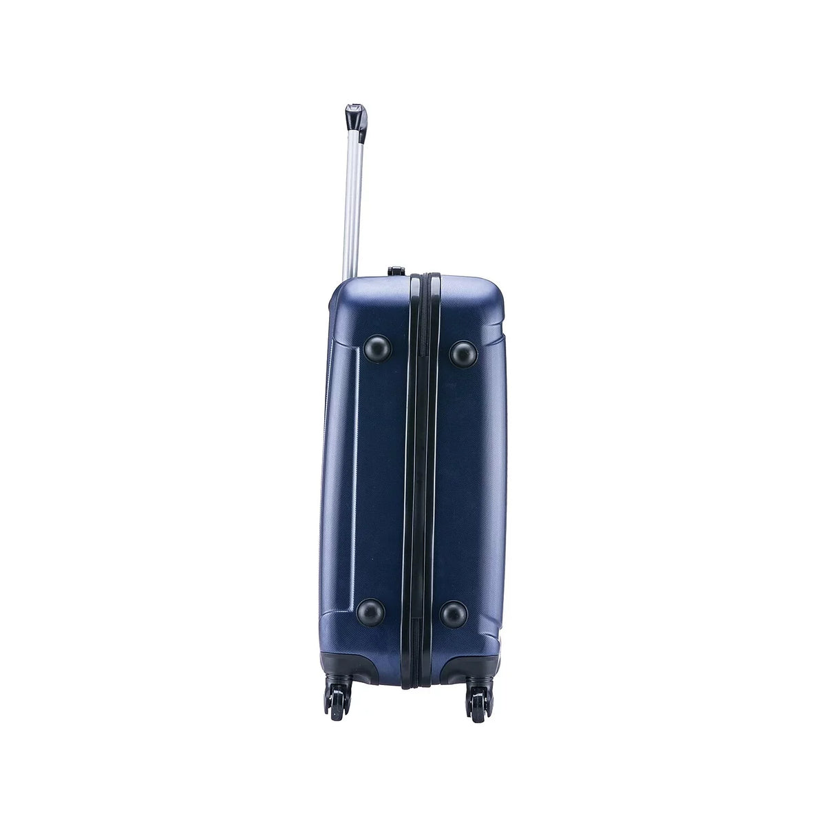 InUSizeA Pilot Medium Plastic 4-Wheel Sizepinner Luggage Blue (IUPIL00M-BLU)