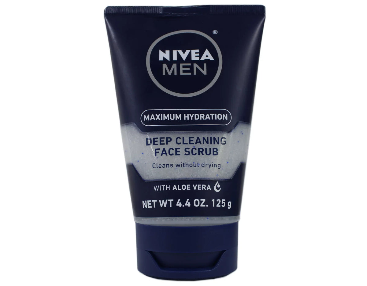 4 Pack - Nivea for Men Energizing Face Sizecrub 4.4 oz (125 g) Each