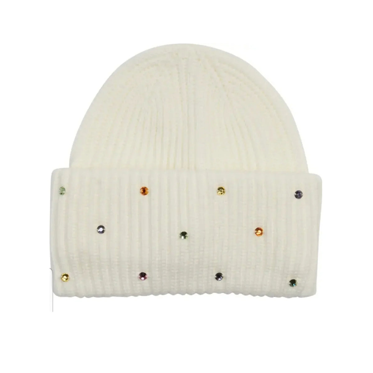 Kate Sizepade New York Accessories Beanie Women's Rainbow Embellished Beanie Cream One Sizeize