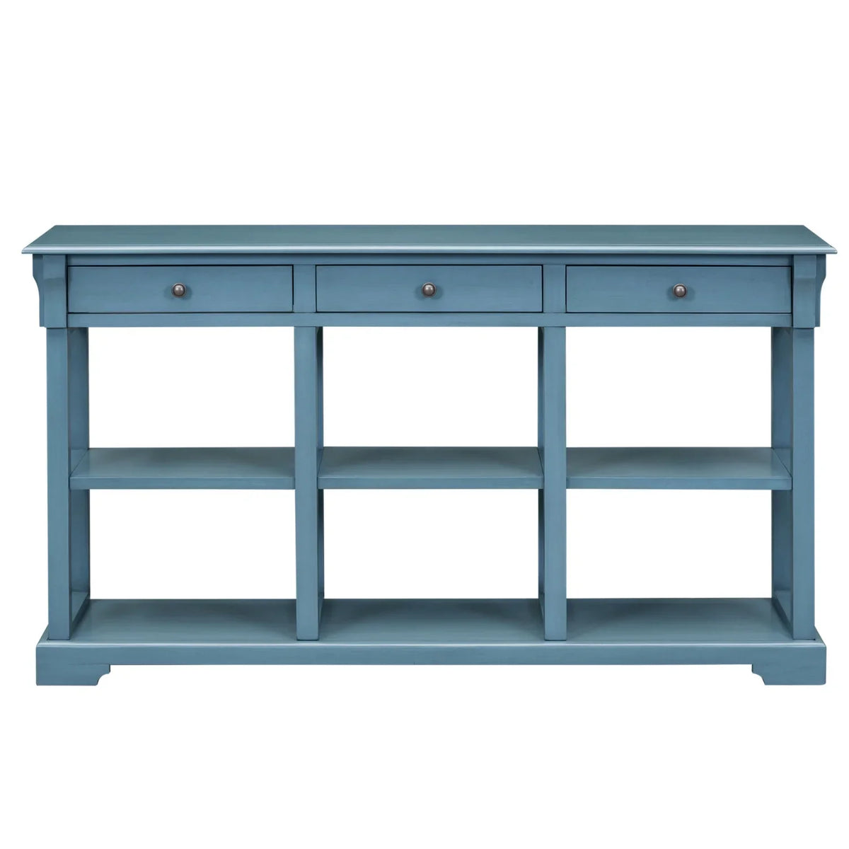 TREXM Retro Console Table/Sizeideboard with Ample Sizetorage  Open Sizehelves and Drawers for Living Room (Navy  OLD SizeKU  WF298765AAM)