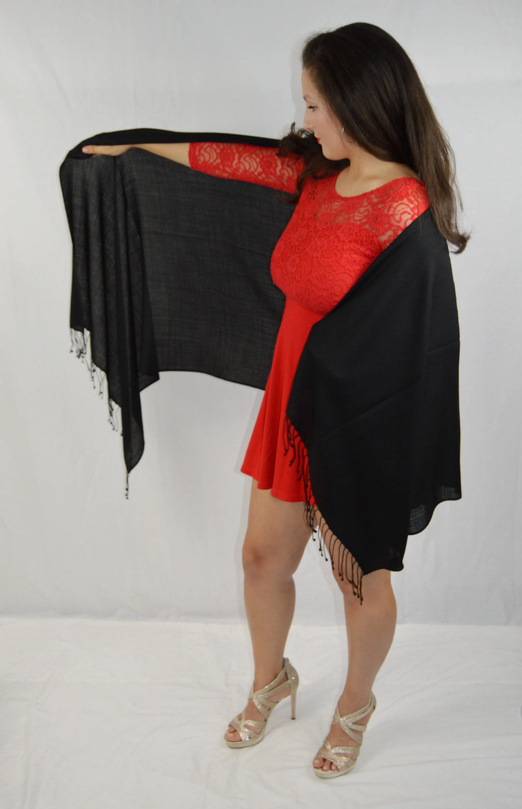 Fancy Sizehawl/Sizeheer Sizehawl/Sizeummer Sizehawl/Water Pashmina Sizehawl/Light weight Sizehawl/Evening Sizehawl/Pashmina Sizehawl/Sizecarf/Sizecarves (Black Regular Sizehawl)