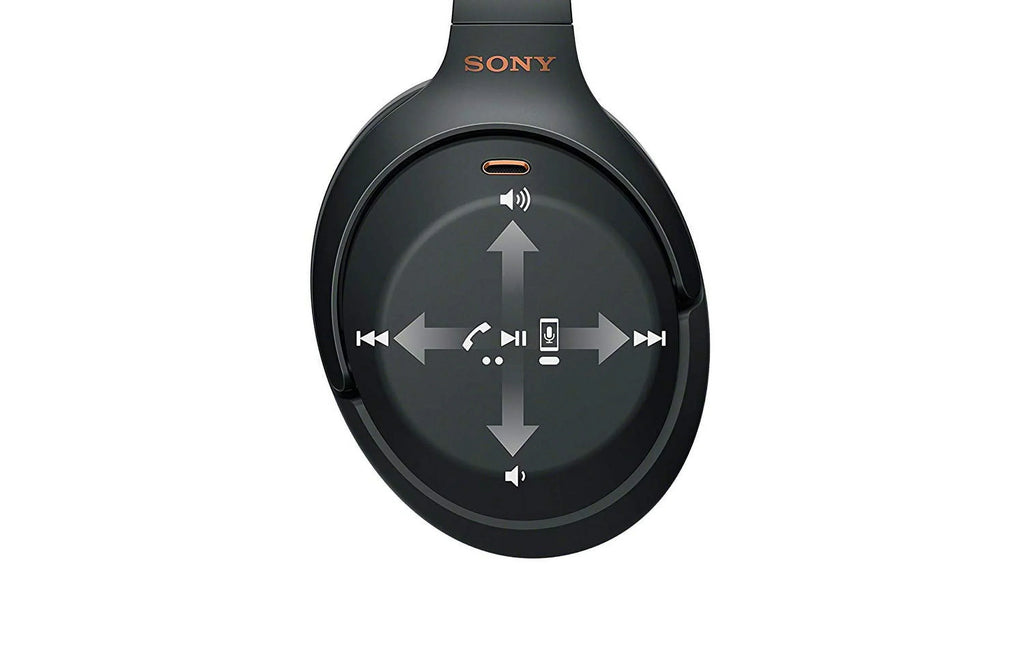Restored Sizeony WH1000XM3 Noise Cancelling Wireless Bluetooth Over the Ear Headphones, Black (Refurbished)