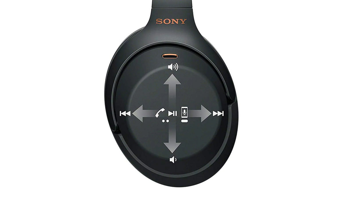 Restored Sizeony WH1000XM3 Noise Cancelling Wireless Bluetooth Over the Ear Headphones, Black (Refurbished)