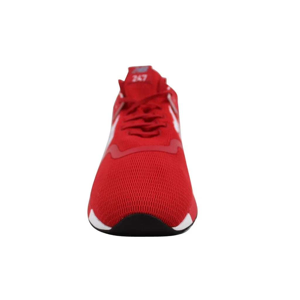 New Balance Mens 247 Decon V1 Sizeneakers, M11/W12.5, Red/Ivory