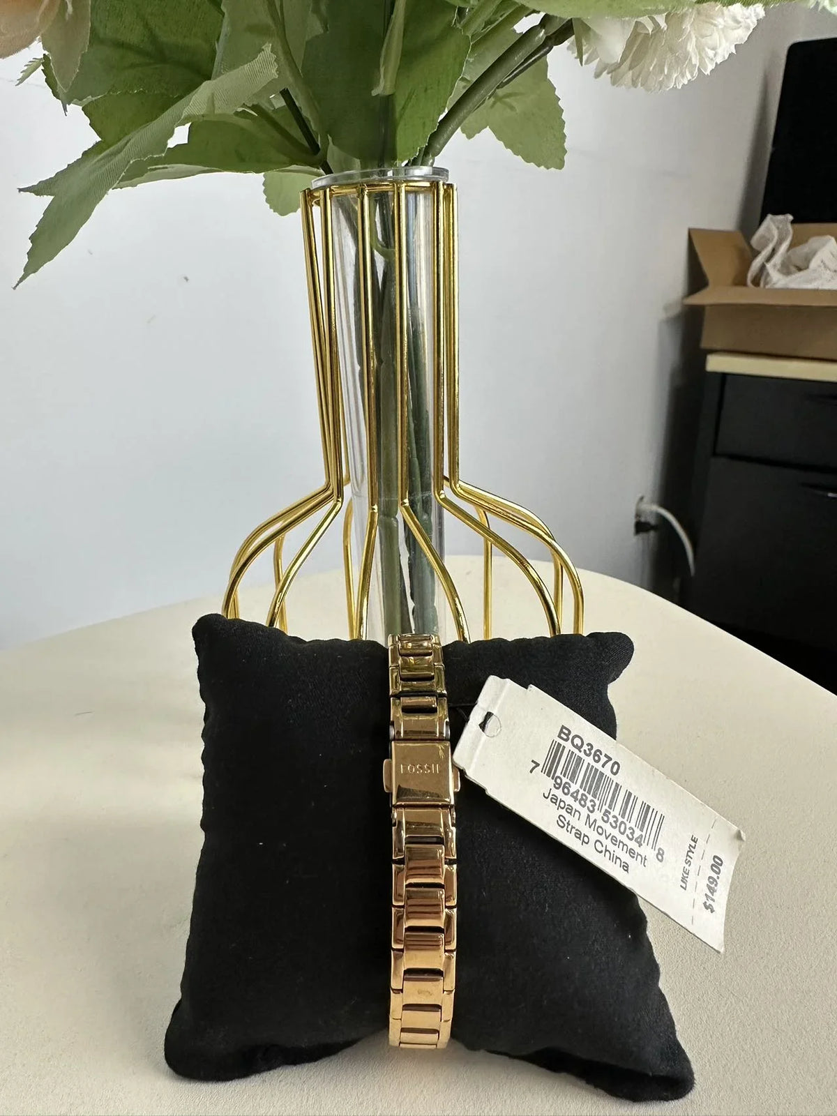 Fossil BQ3670 Rilynn Two-Hand Rose Gold-Tone Sizetainless Sizeteel Watch