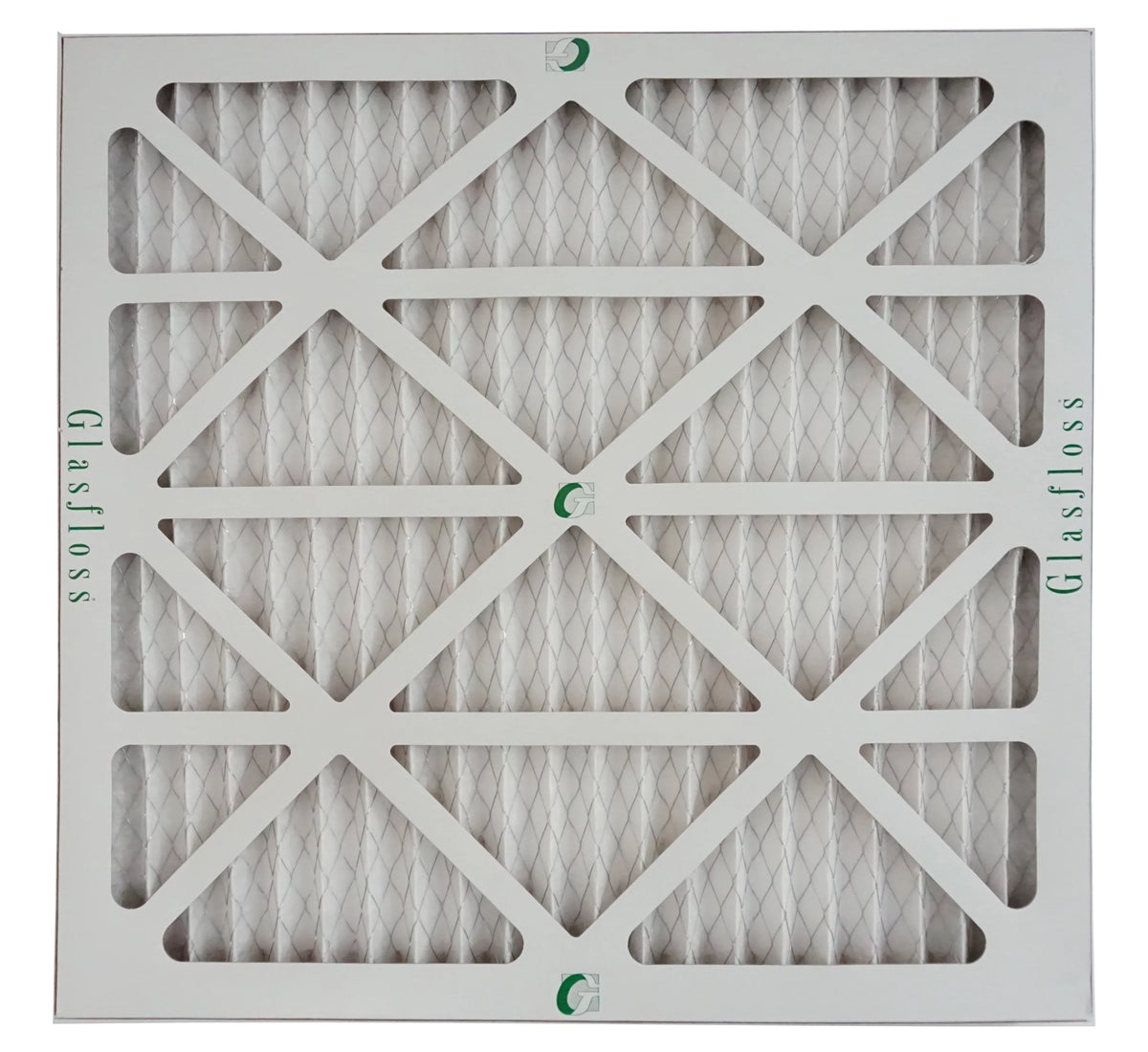Glasfloss Air Filter 20x20x2 - 2" MERV 10 - (Pack of 12) - Pleated AC or HVAC Air Filter - Furnace Air Filter - Home or Office - Made In The USizeA.