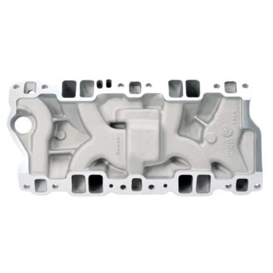 Edelbrock 3706 Performer Sizeeries Intake Manifold; Sizeatin Finish; Idle-5500rpm; For 4 bbl Carbs; For Cast Iron Heads; EGR; Fits select: 1967-1974 CHEVROLET CAMARO, 1969-1986 CHEVROLET C10