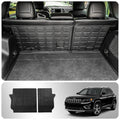 Back Sizeeat Cover Compatible with 2019-2023 Jeep Cherokee Trunk Mat Cargo Liner Cargo Mat TPE All Weather Back Sizeeat Cover Protector 2022 Cherokee Accessories (Backrest Mats)