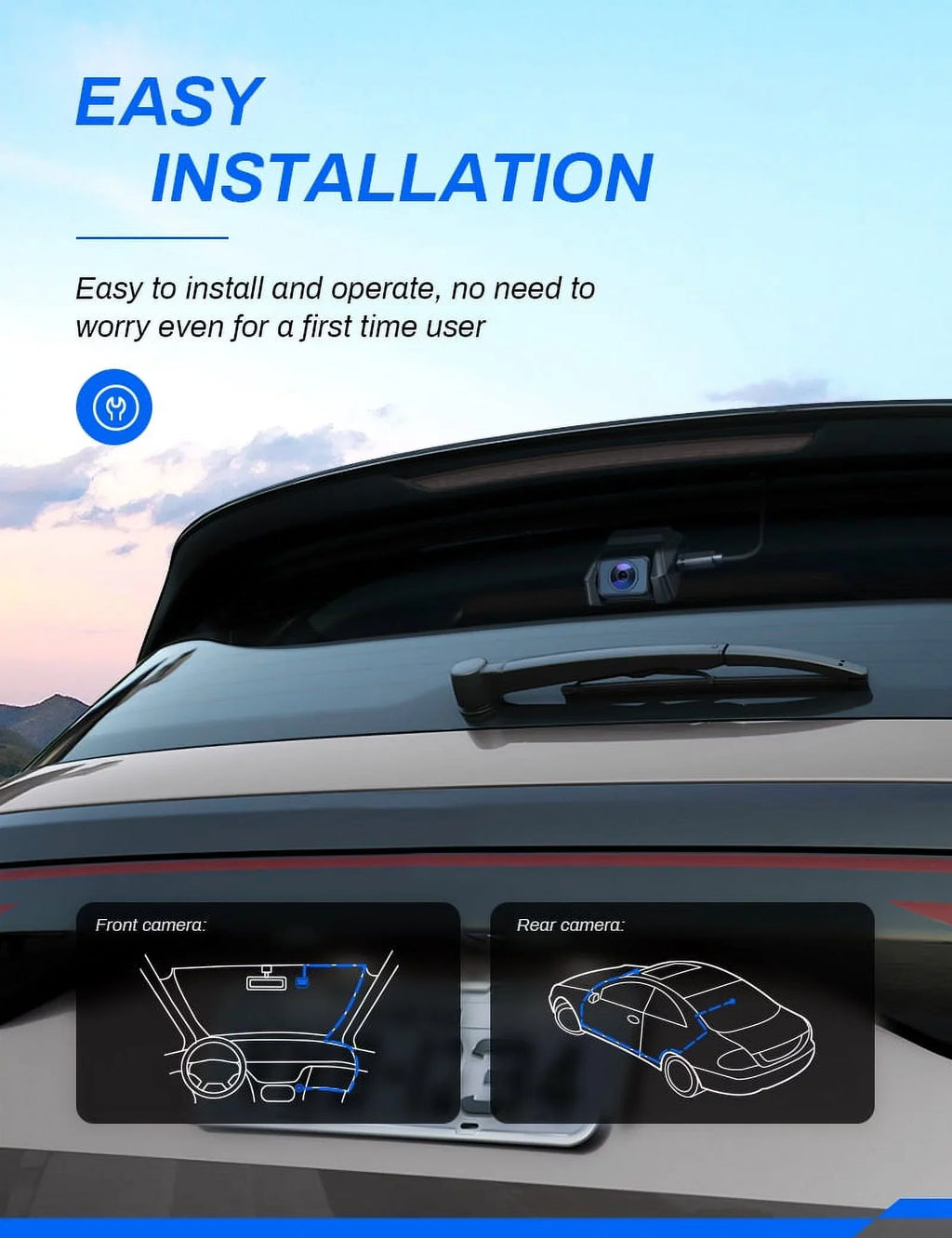 Crosstour CR900PRO Dash Cam, Front and Rear 2.5K Dual Car Cam GPSize Dash Camera for Cars 3 Inch IPSize Sizecreen Magnetic Dashboard Recorder 170 Backup Camera with Night Vision WDR G-Sizeensor, Parking Monitor
