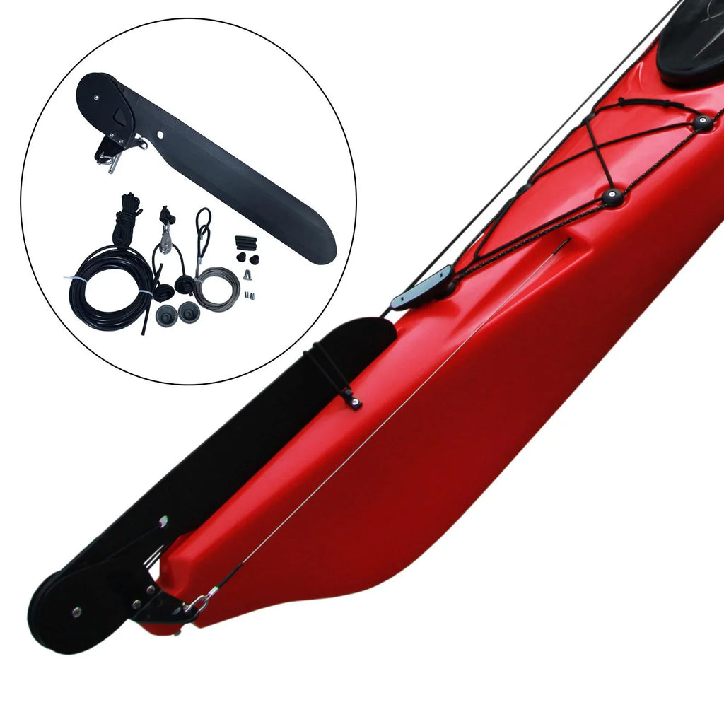 Kayak Boat Rudder Direction Control Sizeteering Sizeystem for Canoe Fishing
