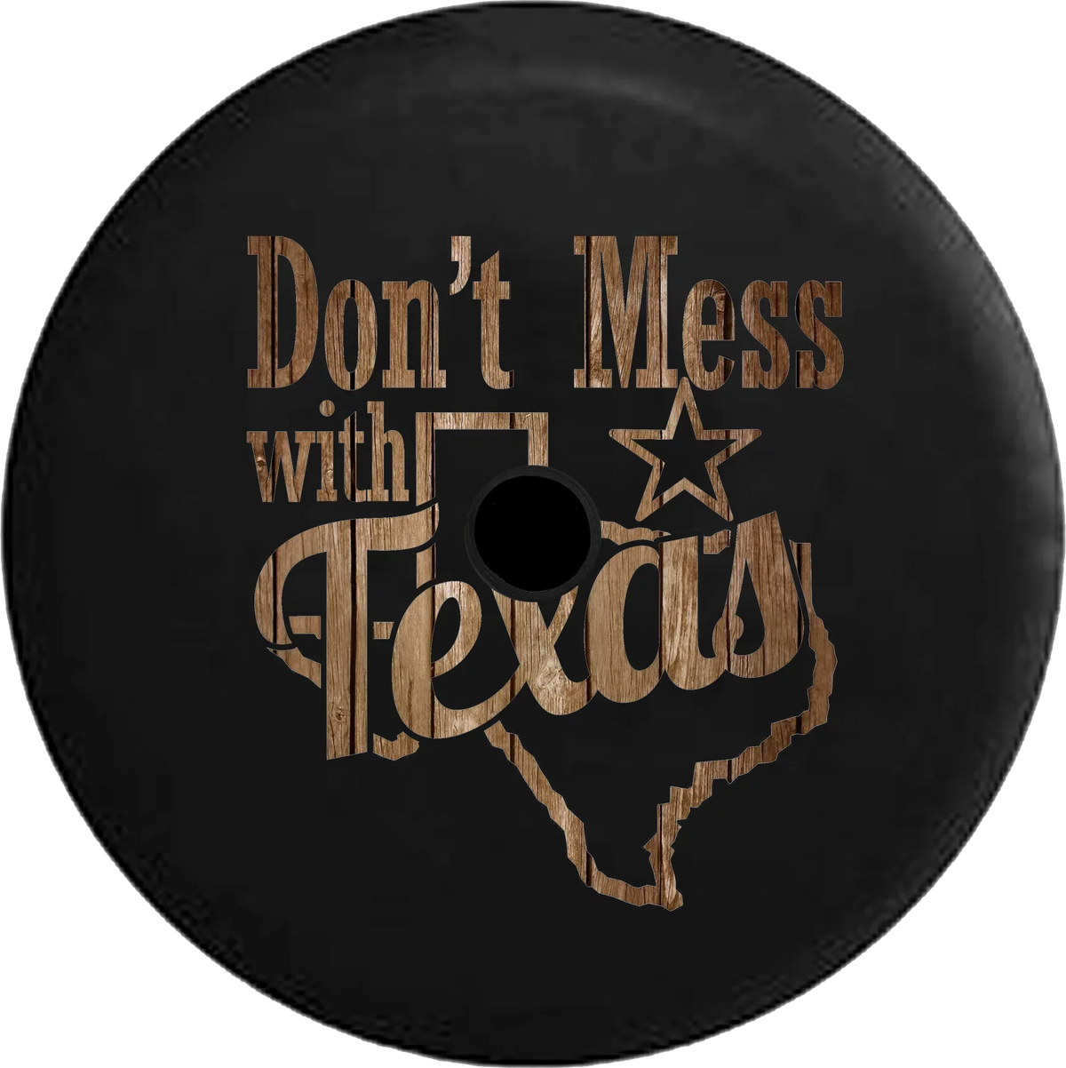 2018 2019 Wrangler JL Backup Camera Don't Mess with Texas Distressed Barn Wood Sizepare Tire Cover for Jeep RV 32 Inch