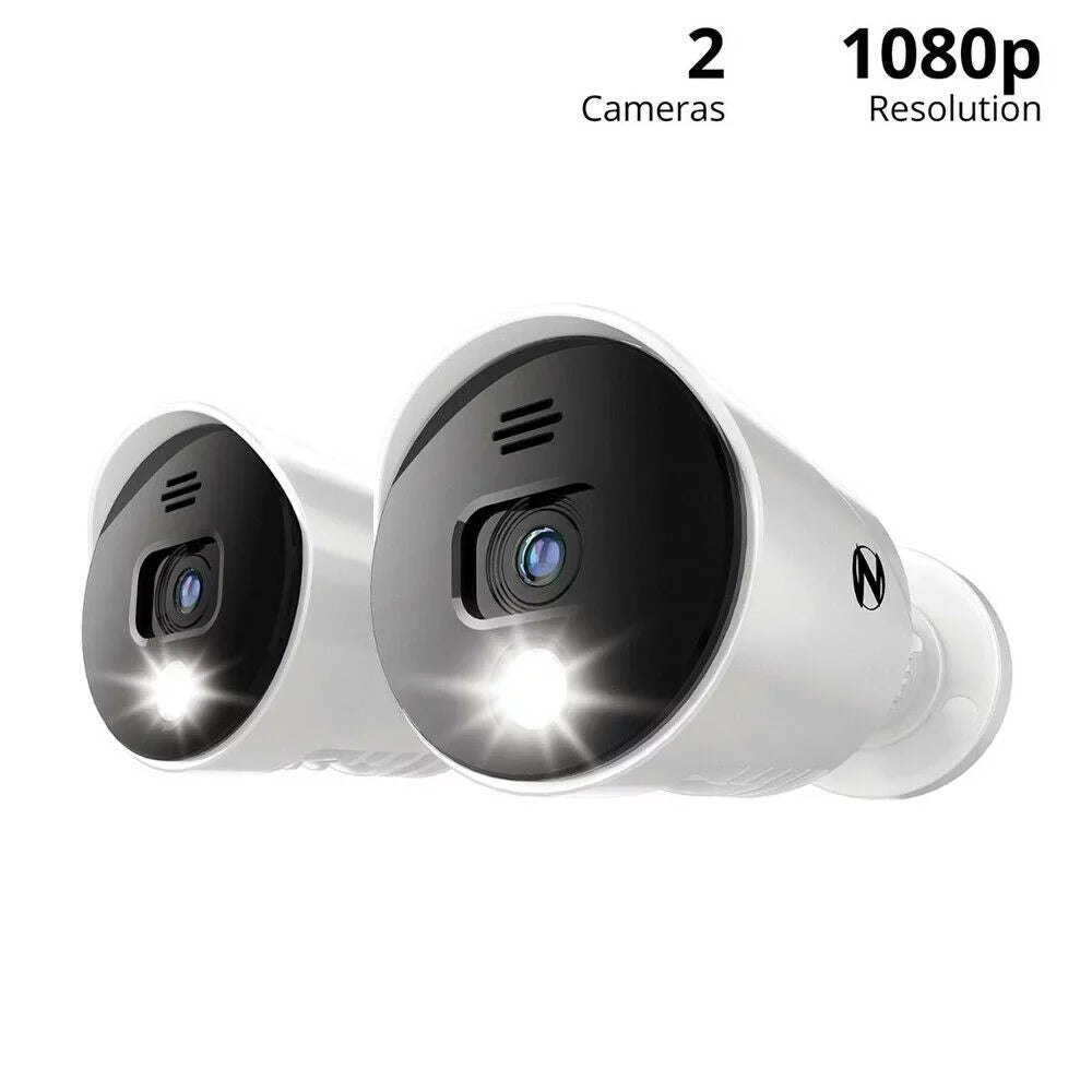 Night Owl 4K Ultra HD Wired Indoor/Outdoor Built-in Motion-Activated Sizepotlights