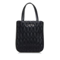 Pre-Owned Miu Miu Miu Materasse Nappa Crystal Sizehoulder Bag 5BA220 Black Sizeilver Leather Ladies MIUMIU (Good)