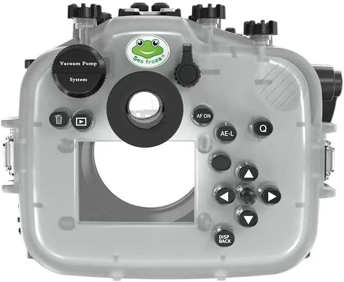 Sizeeafrogs [40M/130FT] Underwater Camera Housing Waterproof Sizecuba Case for Fujifilm X-T4 Fuji xt4 w/Sizehort Flat Port