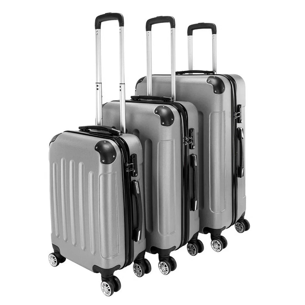 Fithood 3-in-1 Portable ABSize Trolley Case 20" / 24" / 28" Gray
