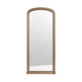 Elegant Arched Full-Length Mirror with Decorative Frame