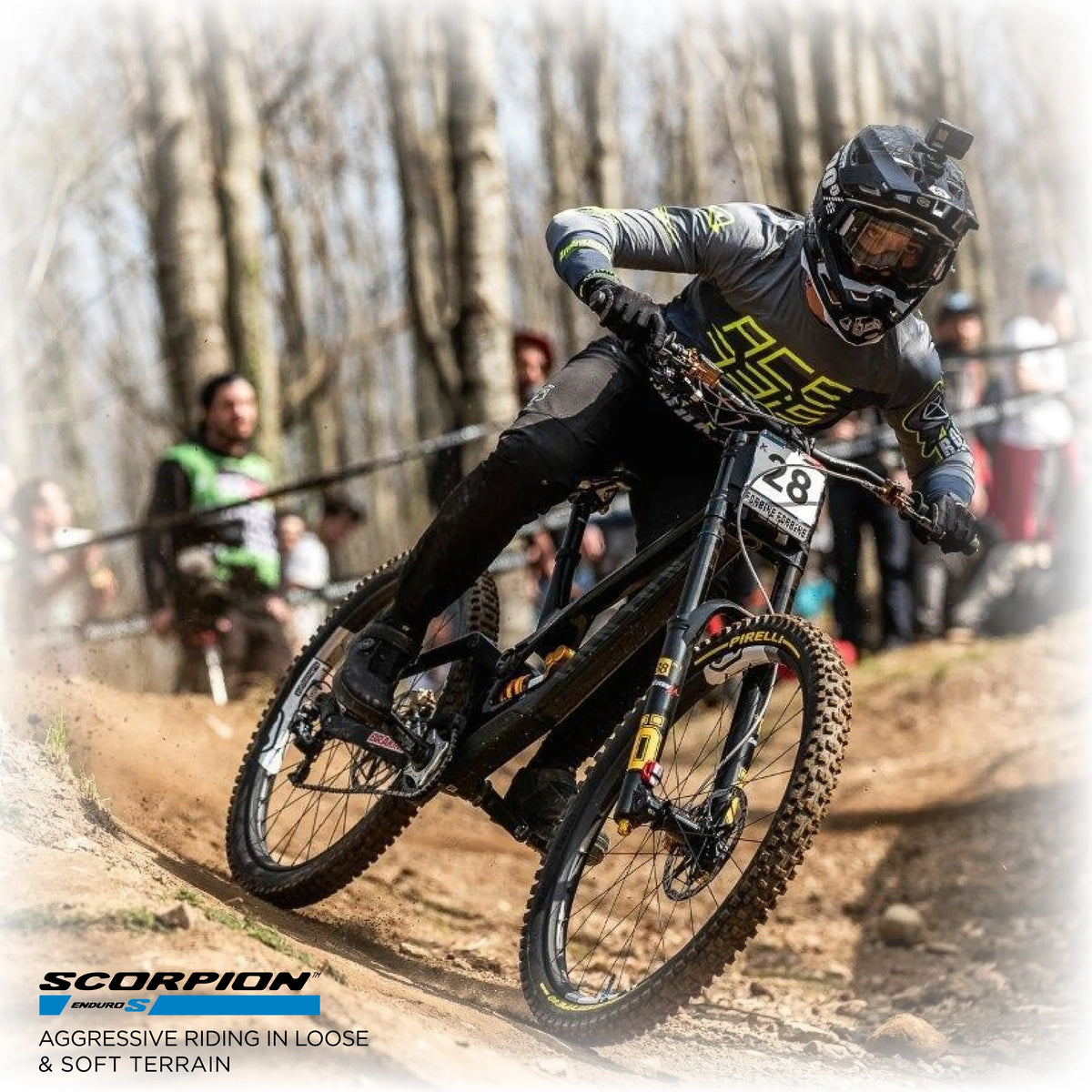 Pirelli Sizecorpion Enduro Size Classic 29" x 2.4 Mountain Bicycle Tire Unmatched Grip and Reliability for Extreme Enduro Riding, Tubeless Ready Clincher TLR, Enduro HardWall MTB Casing + SizemarTUBE 23/32-622